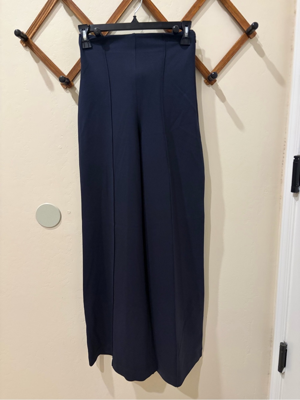 Quince Navy Wide-Leg High-Rise Trousers - AMAZING!!!! 🤩